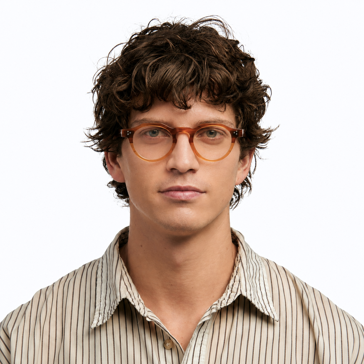 handmade vintage round glasses japanese style frame