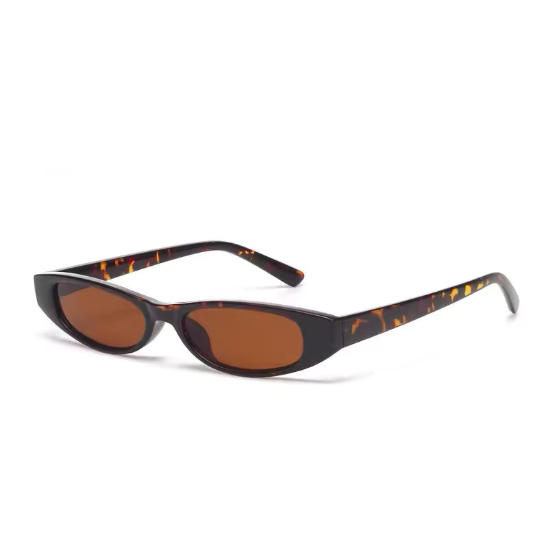 Luxury inspired tiny rectangle sunglasses for women men retro fashion looks