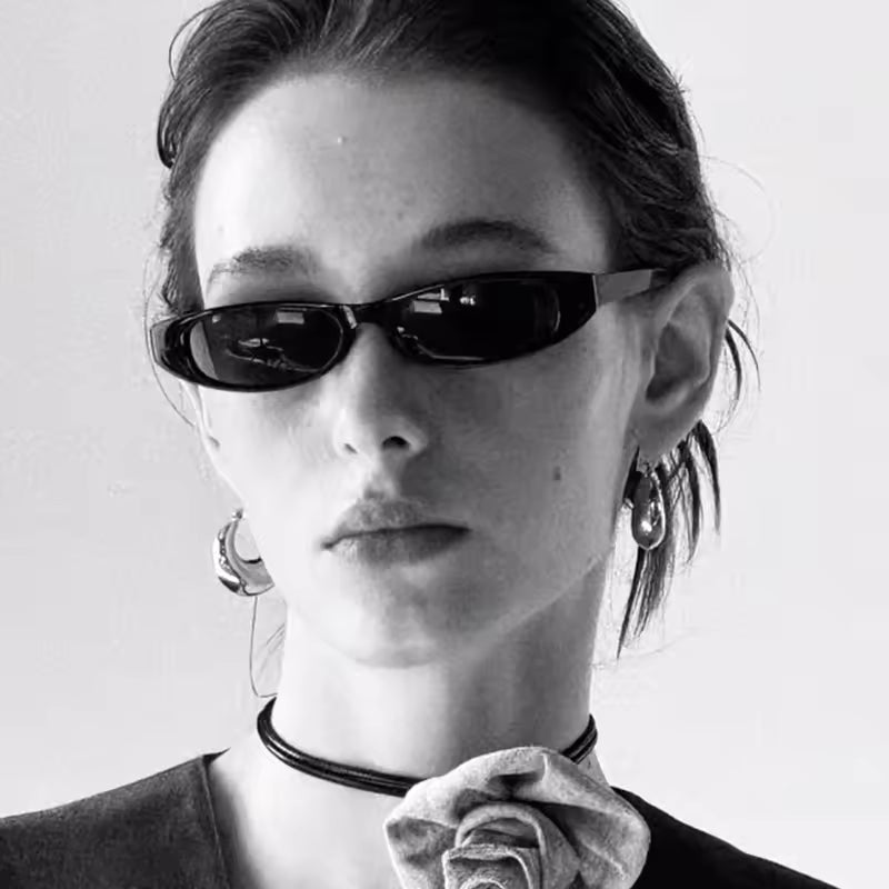 Tiny cat eye sun glasses for women men streetwear and everyday outfits