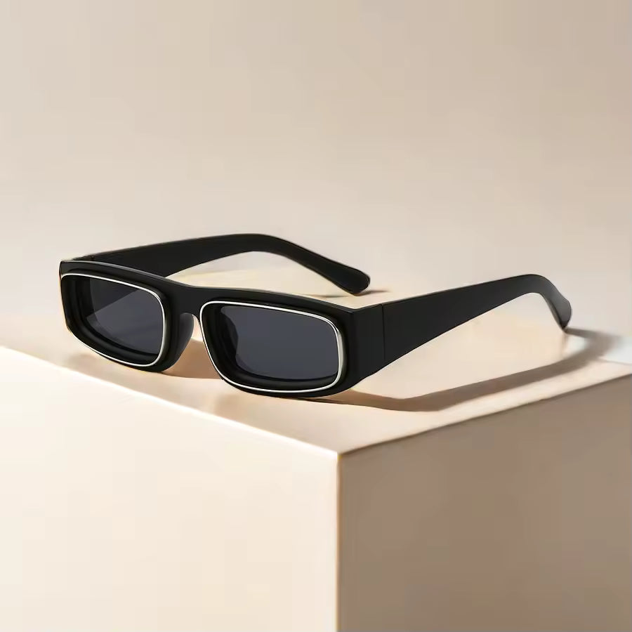 Elegant rectangular sun glasses for ladies camping beach holidays and outdoor leisure