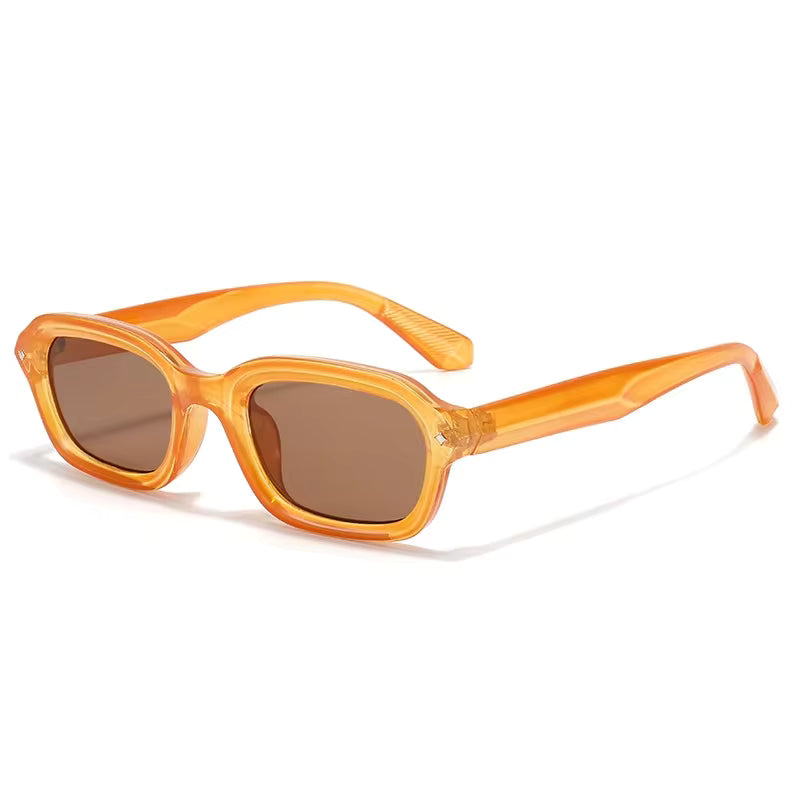 Classic rectangular presbyopia glasses with lightweight plastic frames