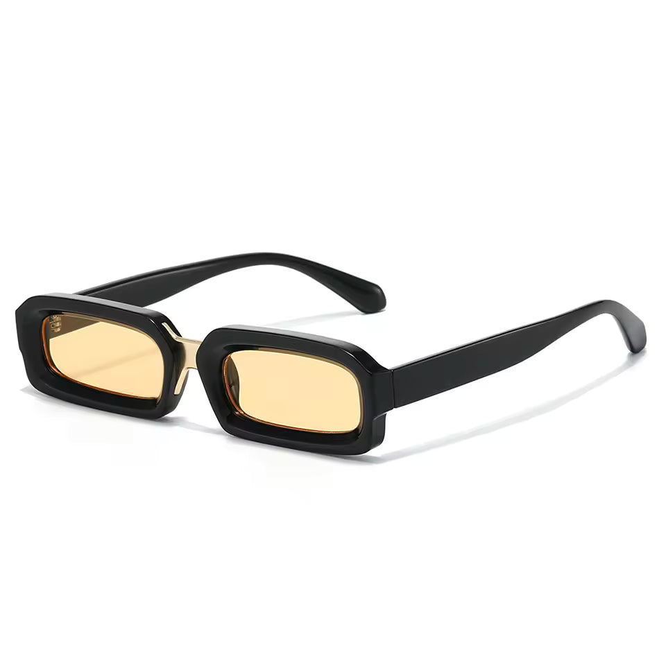 Stylish narrow rectangle sunglasses for men women punk aesthetic and everyday accessories