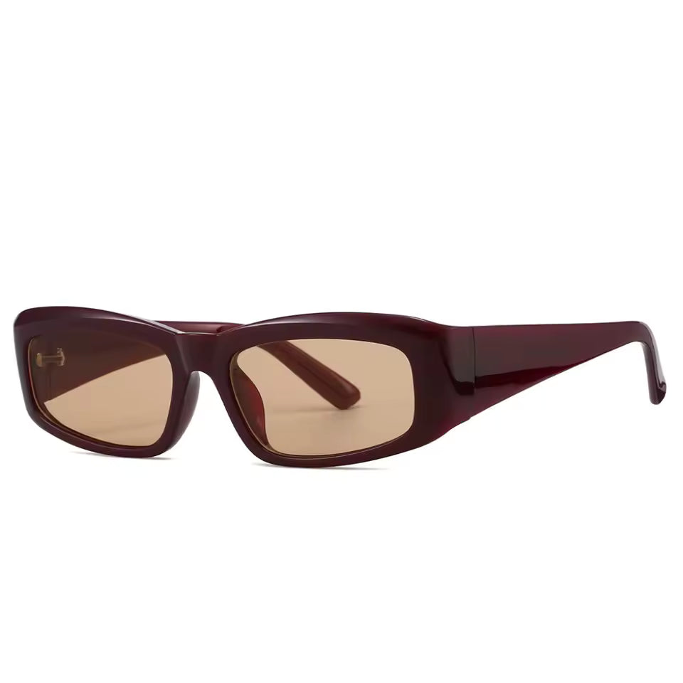 Modern concave shape sunglasses for women urban streetwear and holiday outfits