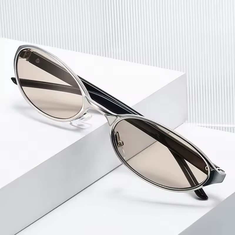 Small Oval Sunglasses Women Shades UV400-7
