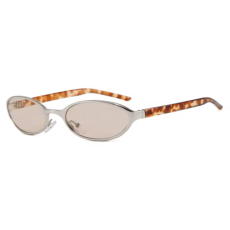 Small Oval Sunglasses Women Shades UV400-4