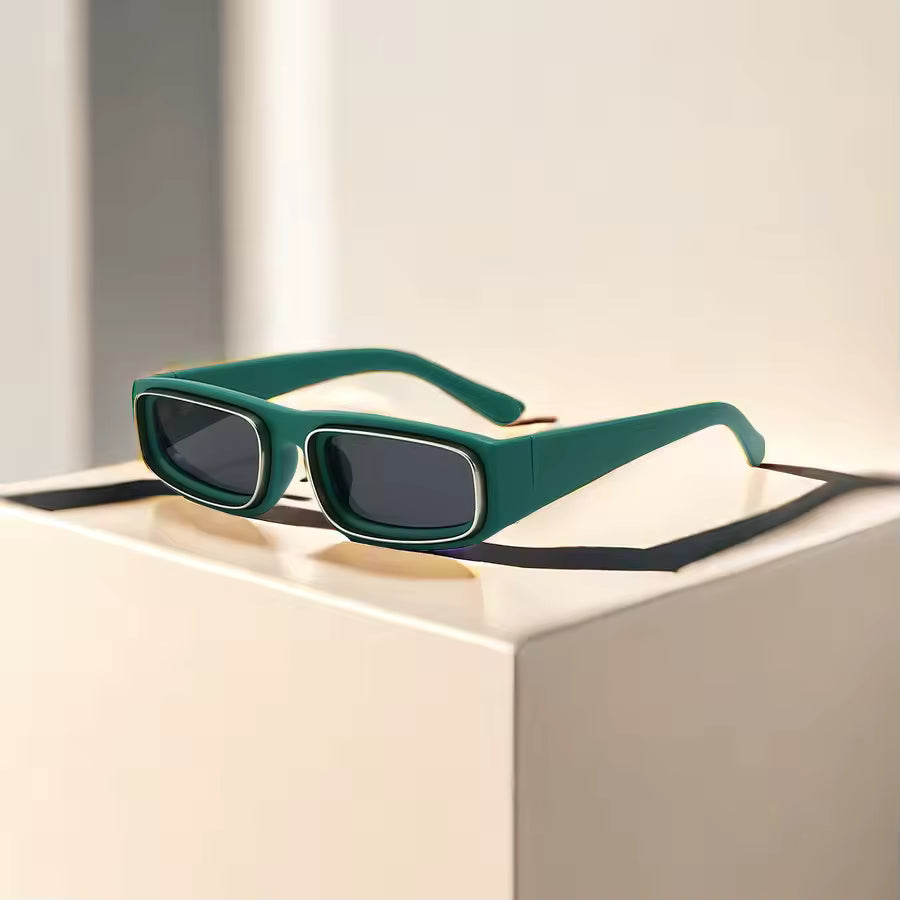 Modern women's UV400 sunglasses with sleek frames for casual summer outfits