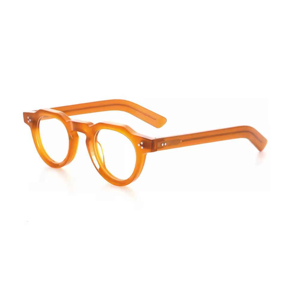 minimalist round eyeglasses bold frame style