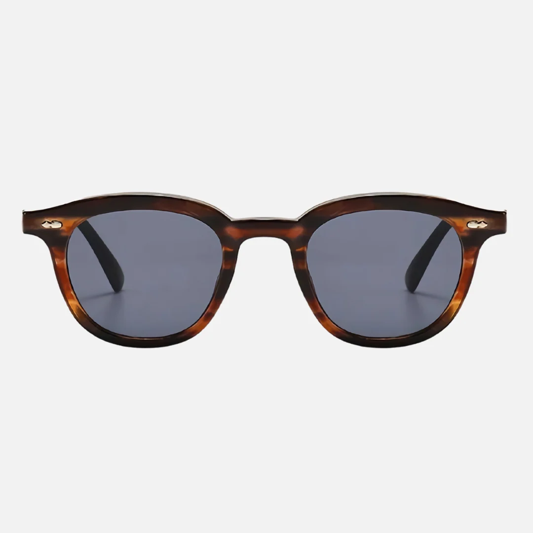 modern rounded square sunglasses for women men with tortoise frame