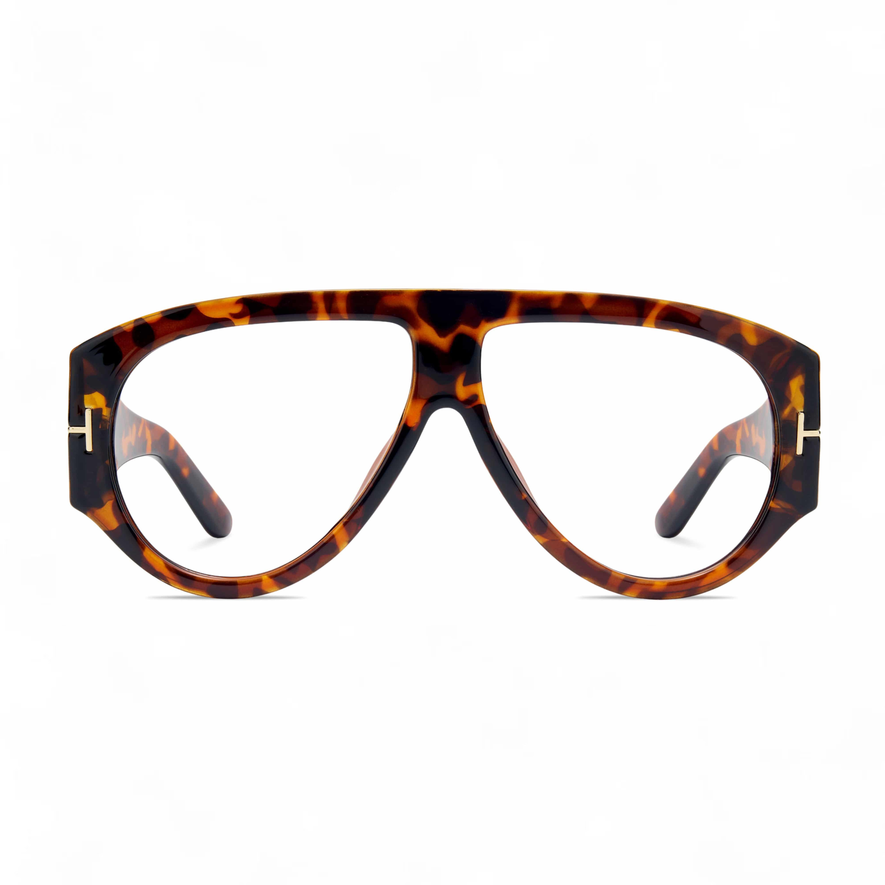 Oversized Pilot Reading Glasses with Blue Light Protection-7