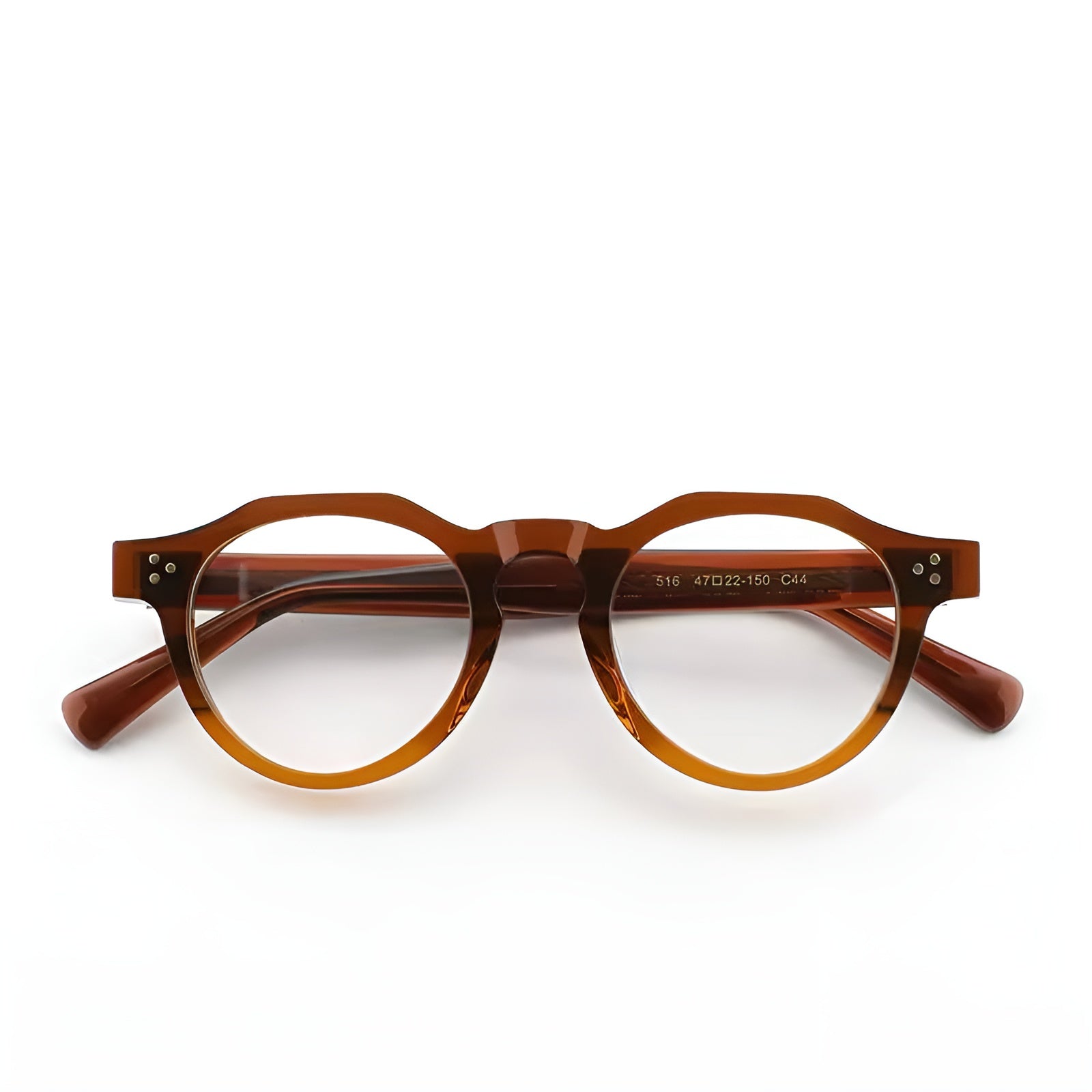 round acetate eyeglass frames prescription ready unisex