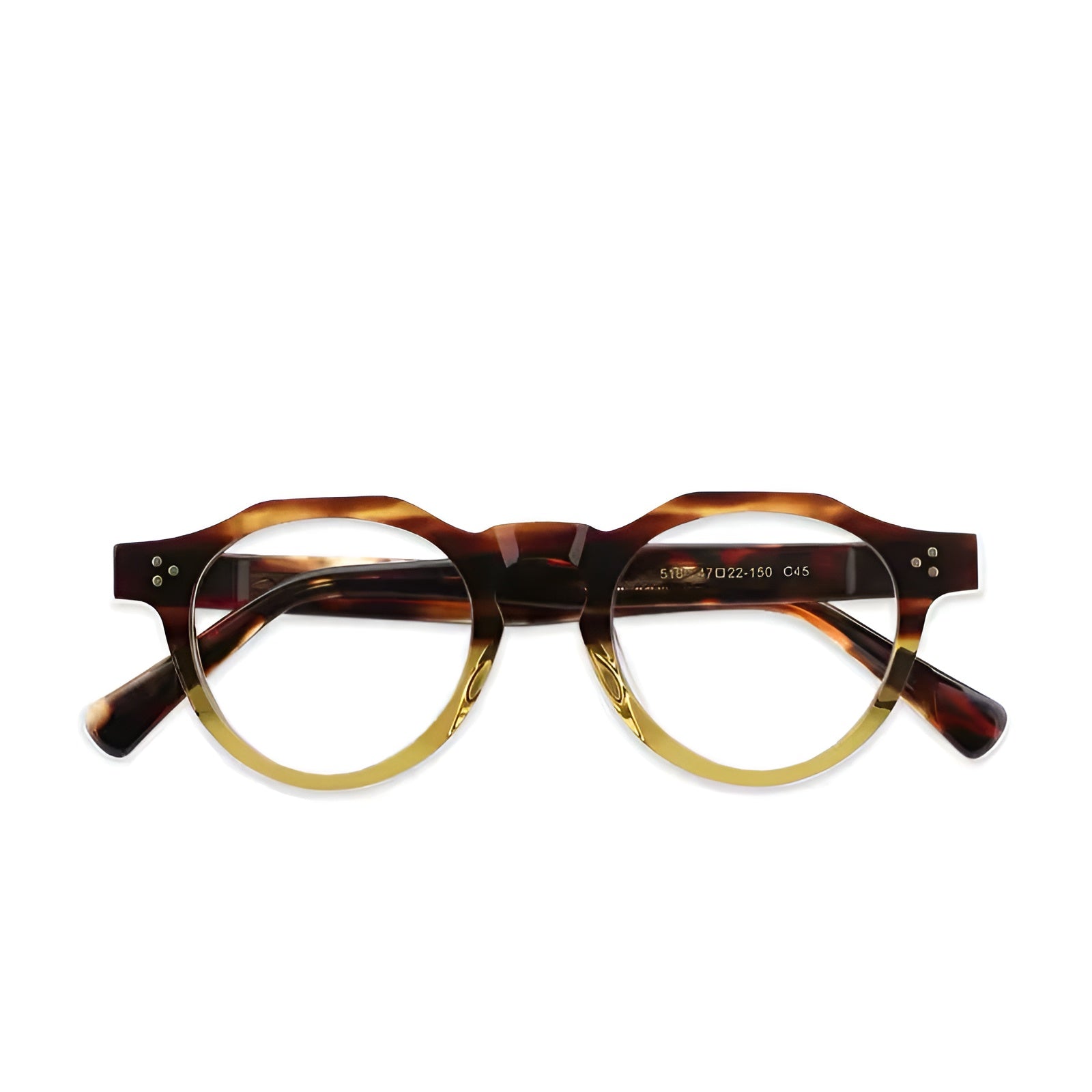 premium acetate glasses frame detail hinge design