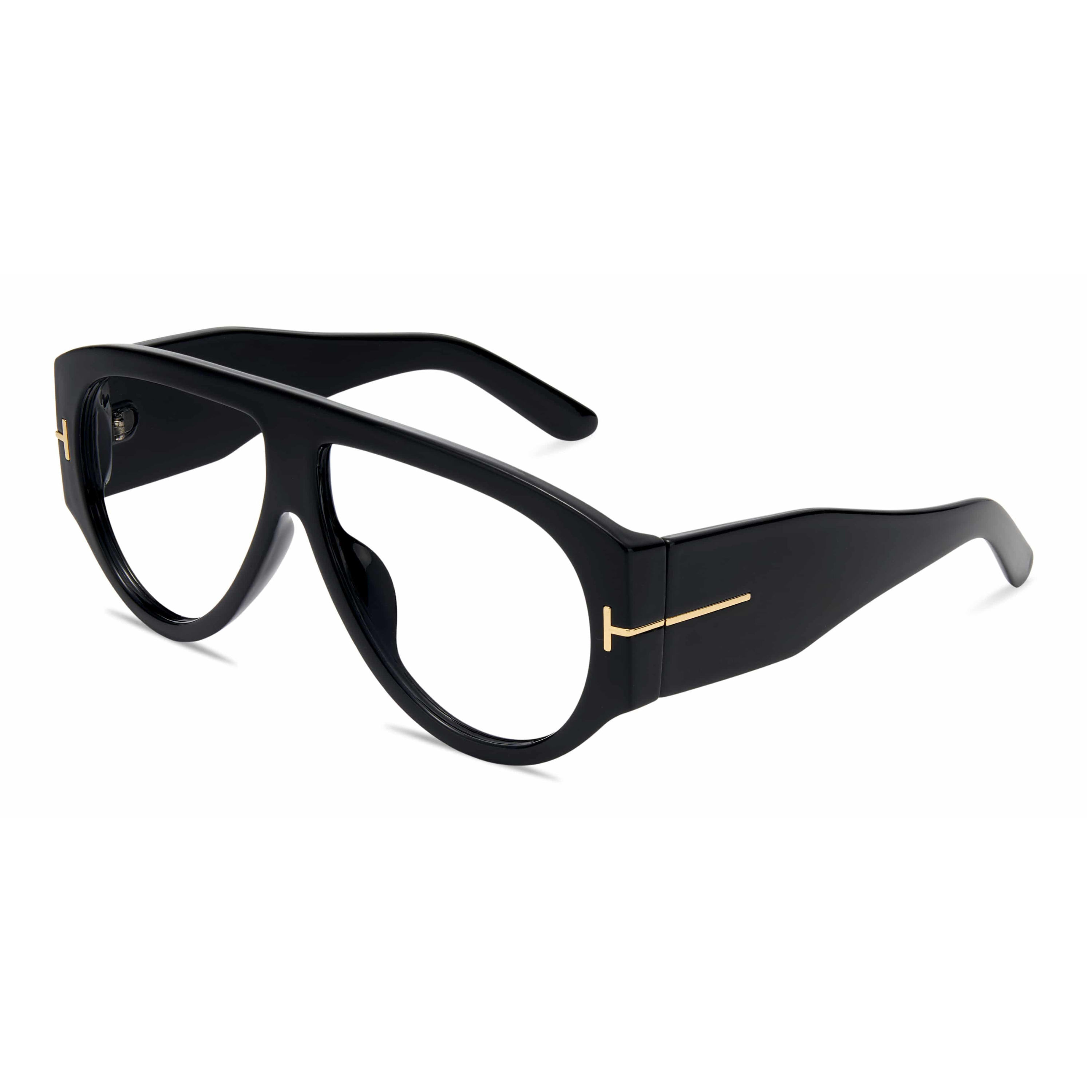 Oversized Pilot Reading Glasses with Blue Light Protection