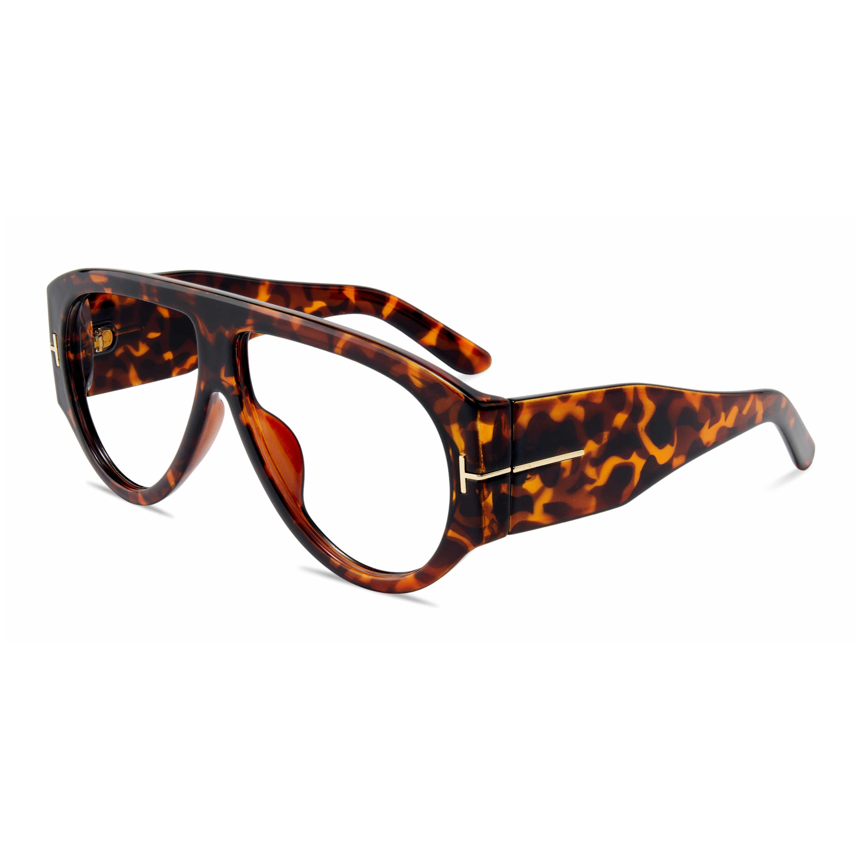 Oversized Pilot Reading Glasses with Blue Light Protection-2