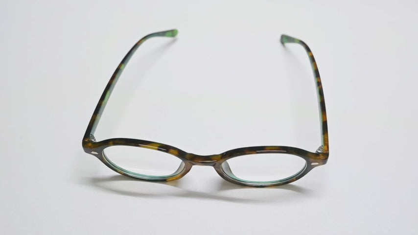 computer glasses oval frame eye strain protection