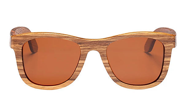 Polarized Bamboo Wood Sunglasses for Men - Stylish Brown Frames-2