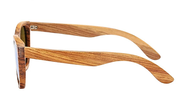 Polarized Bamboo Wood Sunglasses for Men - Stylish Brown Frames-3