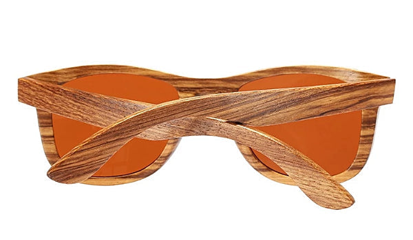 Polarized Bamboo Wood Sunglasses for Men - Stylish Brown Frames-4