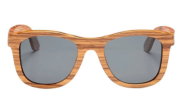 Grey Polarized Bamboo Wood Sunglasses for Classy Men-2