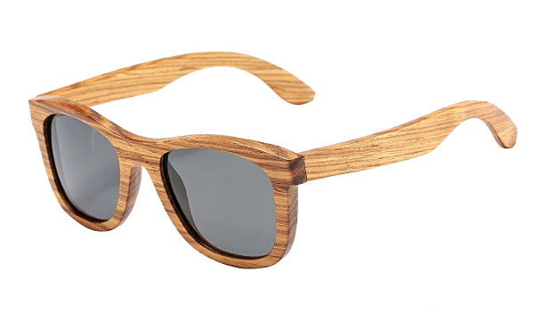 Grey Polarized Bamboo Wood Sunglasses for Classy Men-1
