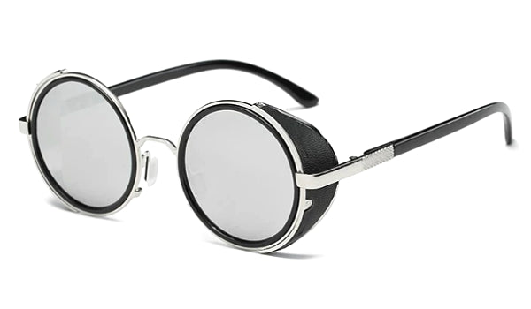 Silver Retro Side Shield Sunglasses for Men  Classy  Stylish Eyewear-1