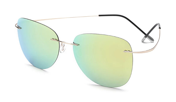 Lightweight Yellow Aviator Sunglasses for Men - Stylish  Classy Design-1