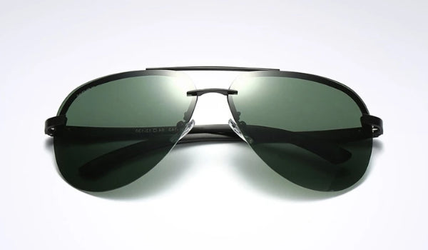Rimless Green Aviator Sunglasses for Classy Men-4