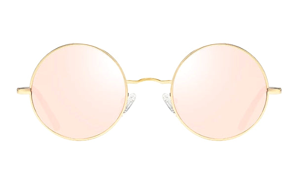 Pink Round Polarized Sunglasses for Men - Classy Style and UV Protection-2