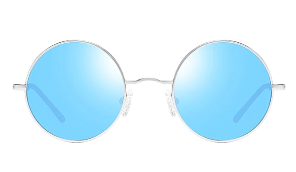 Polarized Blue Round Sunglasses for Men - Classy Style for Every Occasion-2