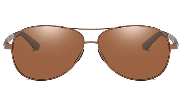 Brown Polarized Pilot Sunglasses for Men  Stylish and Classy Eyewear-2
