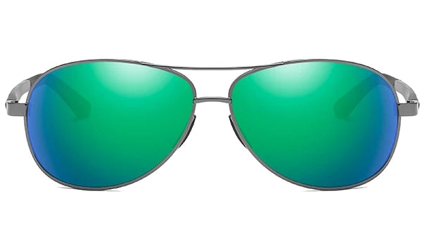 Teal Polarized Pilot Sunglasses for Men - Classy  Stylish Eye Protection-2