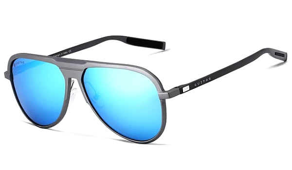 Polarized Blue Aviator Sunglasses for Men - Luxurious Classy Design
