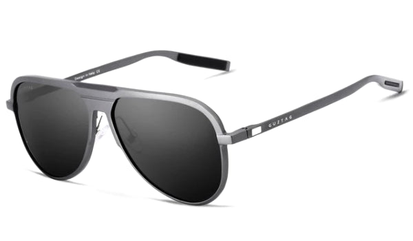 Luxury Grey Polarized Aviator Sunglasses for Men - Classy  Stylish
