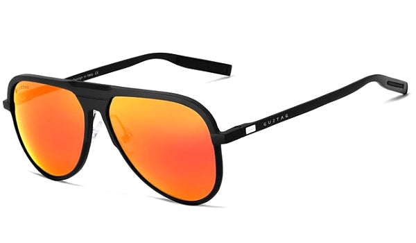 Orange Polarized Luxury Aviator Sunglasses for Men - Classy Style-1