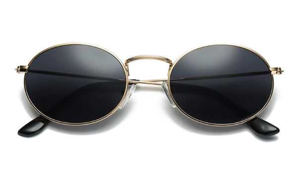 Mens Black Oval Sunglasses - Stylish and Classy Eyewear for Every Occasion-2