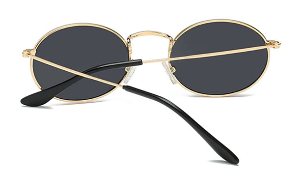 Mens Black Oval Sunglasses - Stylish and Classy Eyewear for Every Occasion-3