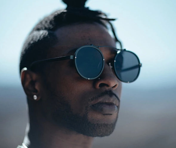 Round Black Retro Sunglasses for Men - Stylish and Classy Eyewear-4