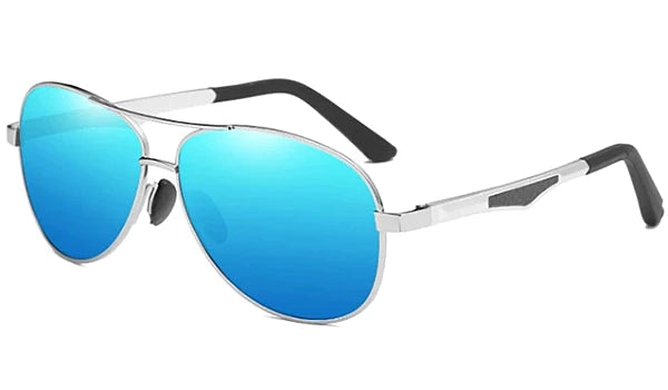 Blue Polarized Pilot Sunglasses for Men - Classy  Stylish Eyewear-1