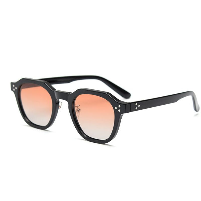Olive Green Vintage-Inspired Sunglasses with Rose-Tinted Lenses-7