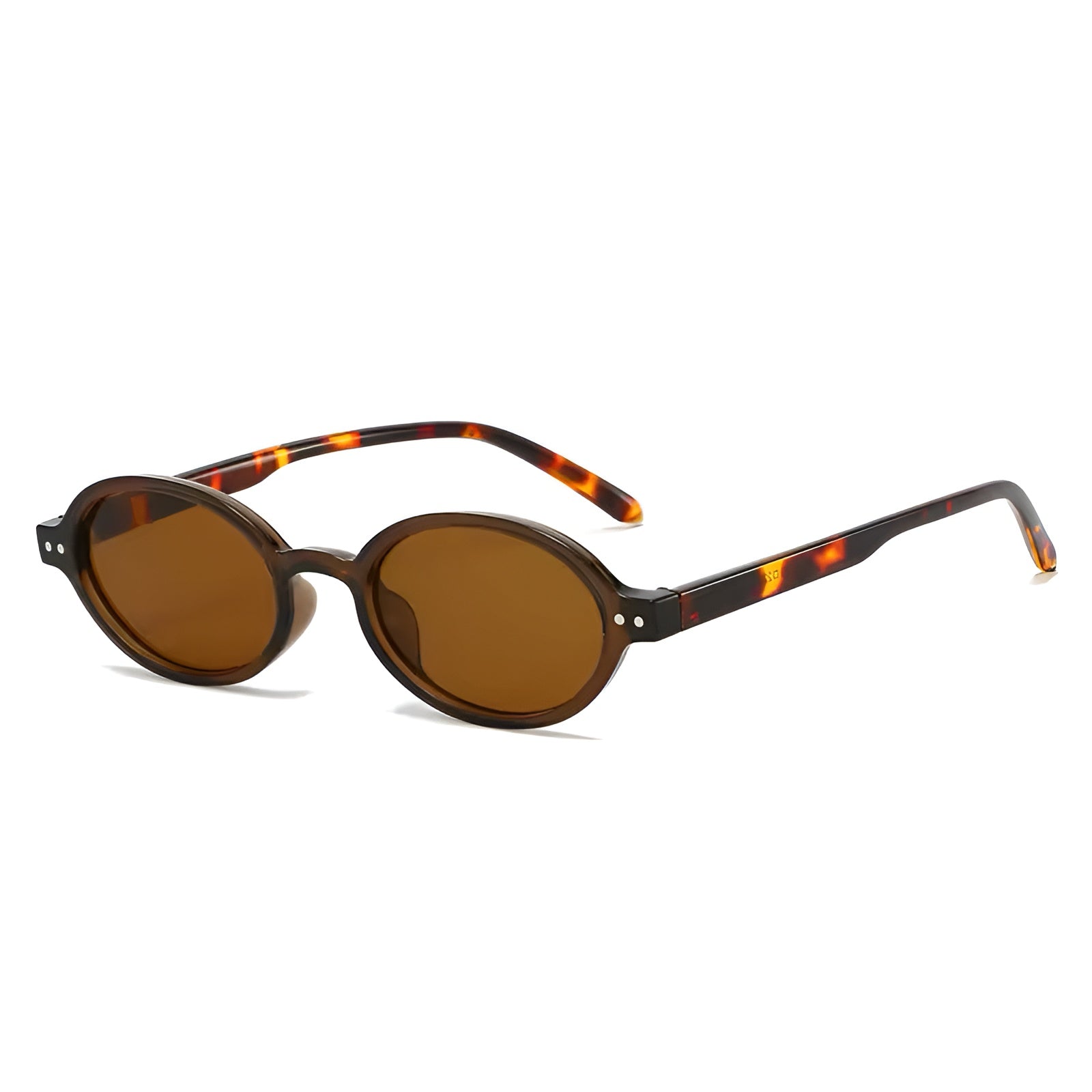 retro inspired round sunglasses green tint lenses
