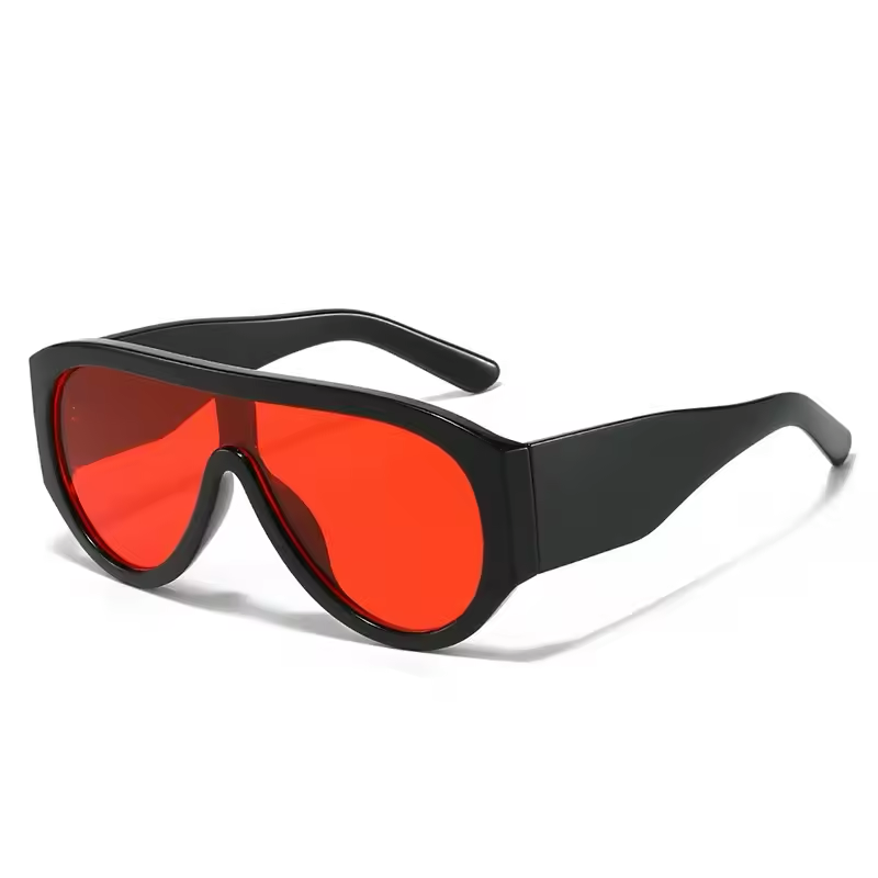 Oversized Pilot Sunglasses with Gradient Lenses UV400-6