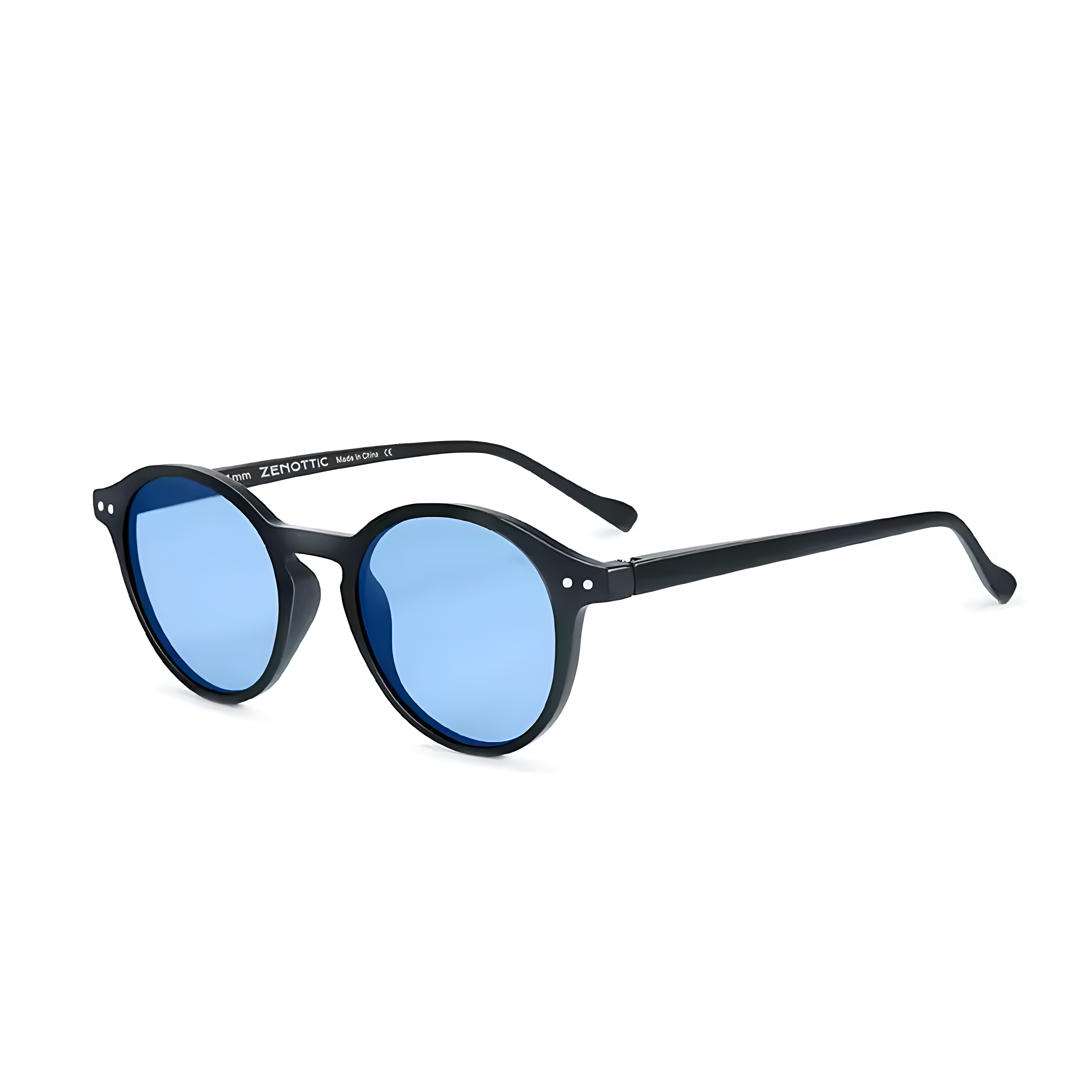 retro round sunglasses brown lenses unisex
