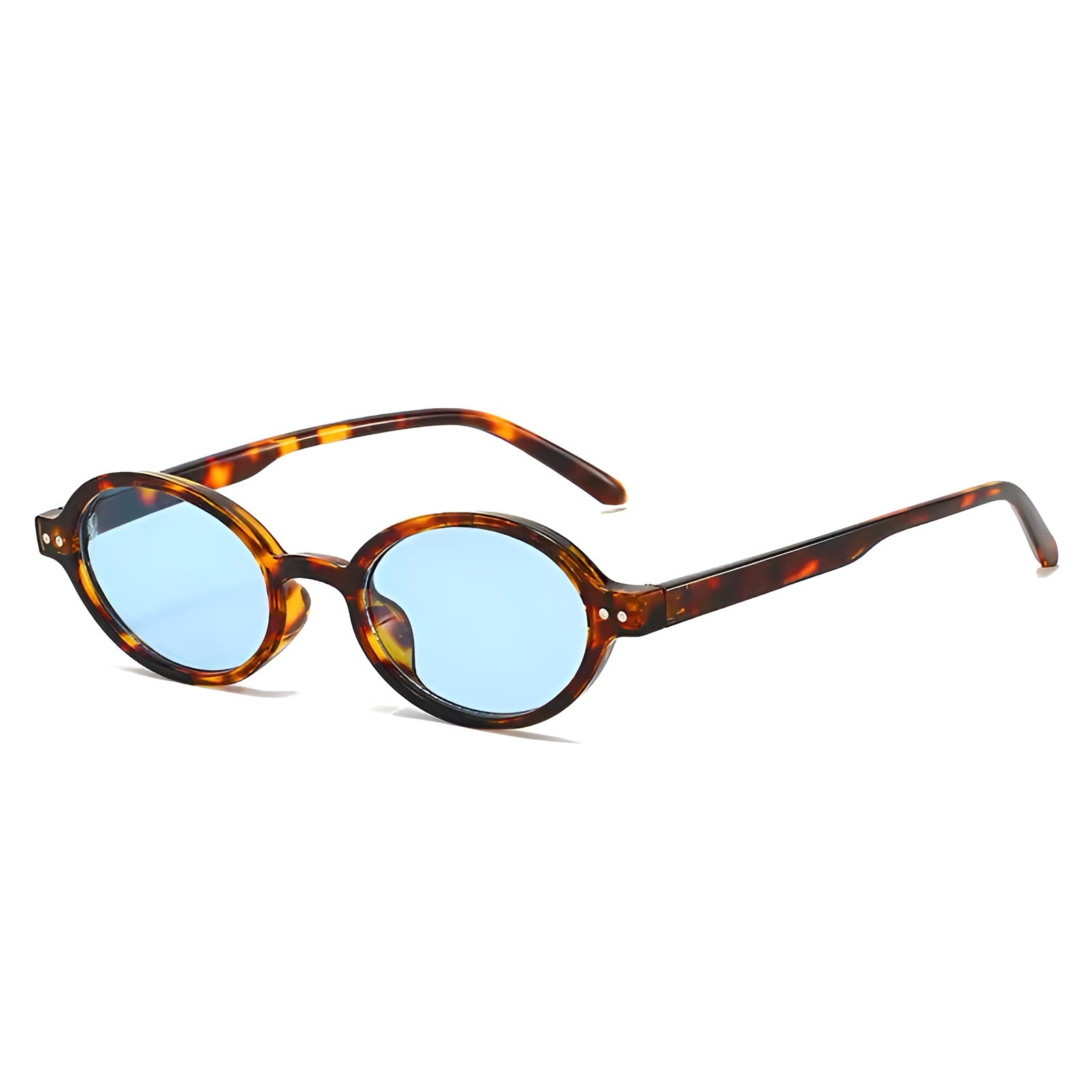 retro round tortoiseshell sunglasses green lenses