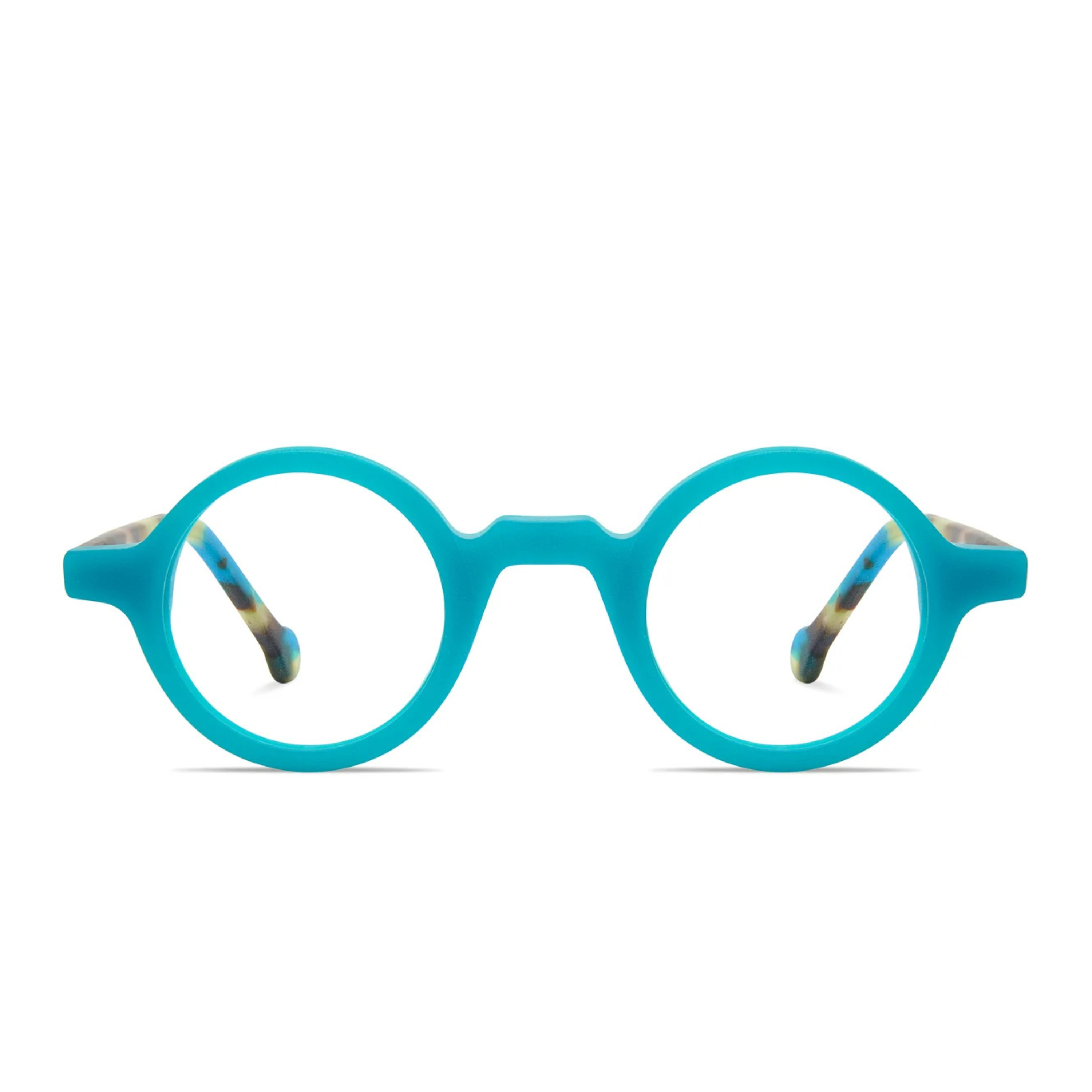 round eyeglasses compact size lightweight frame