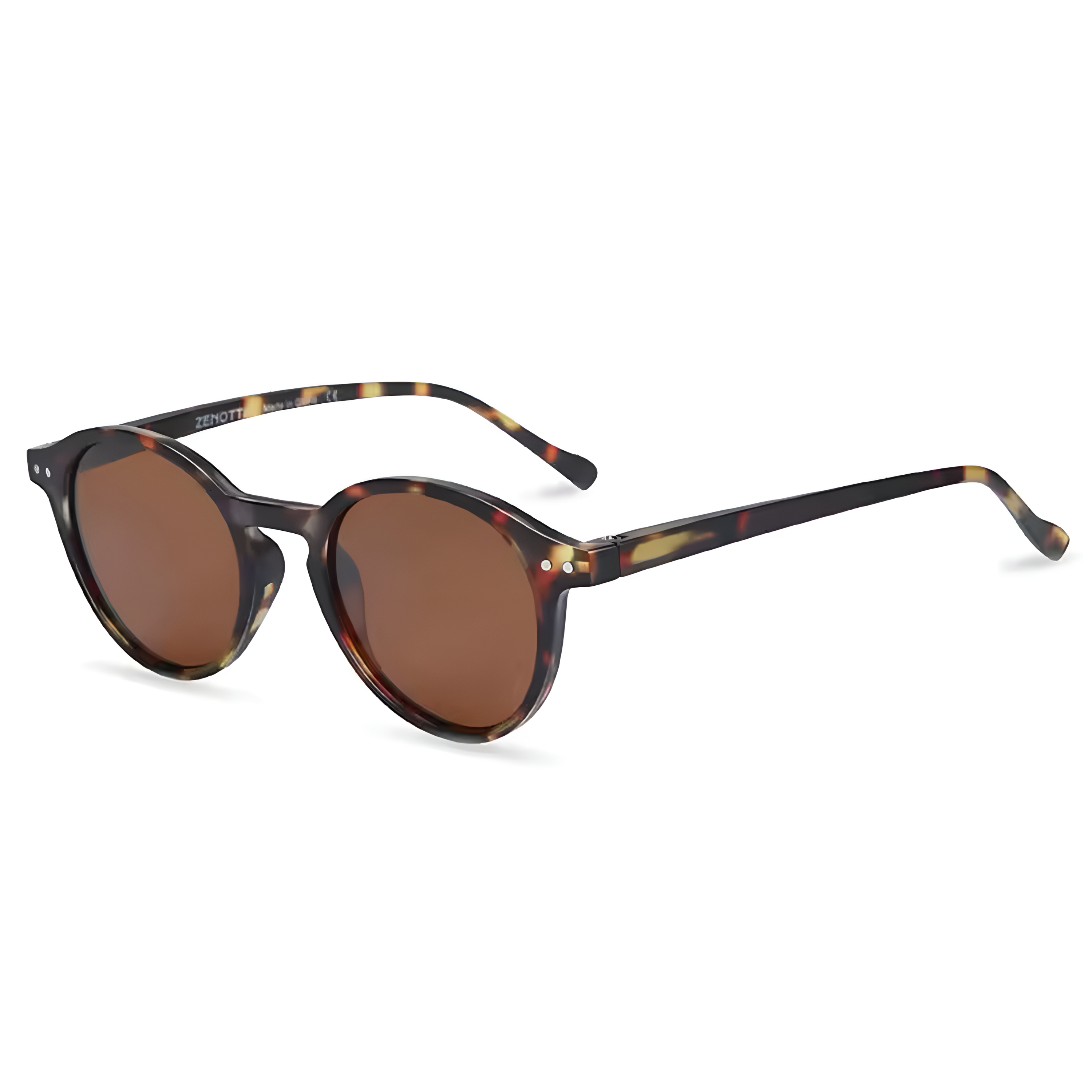 round tortoiseshell sunglasses retro style unisex