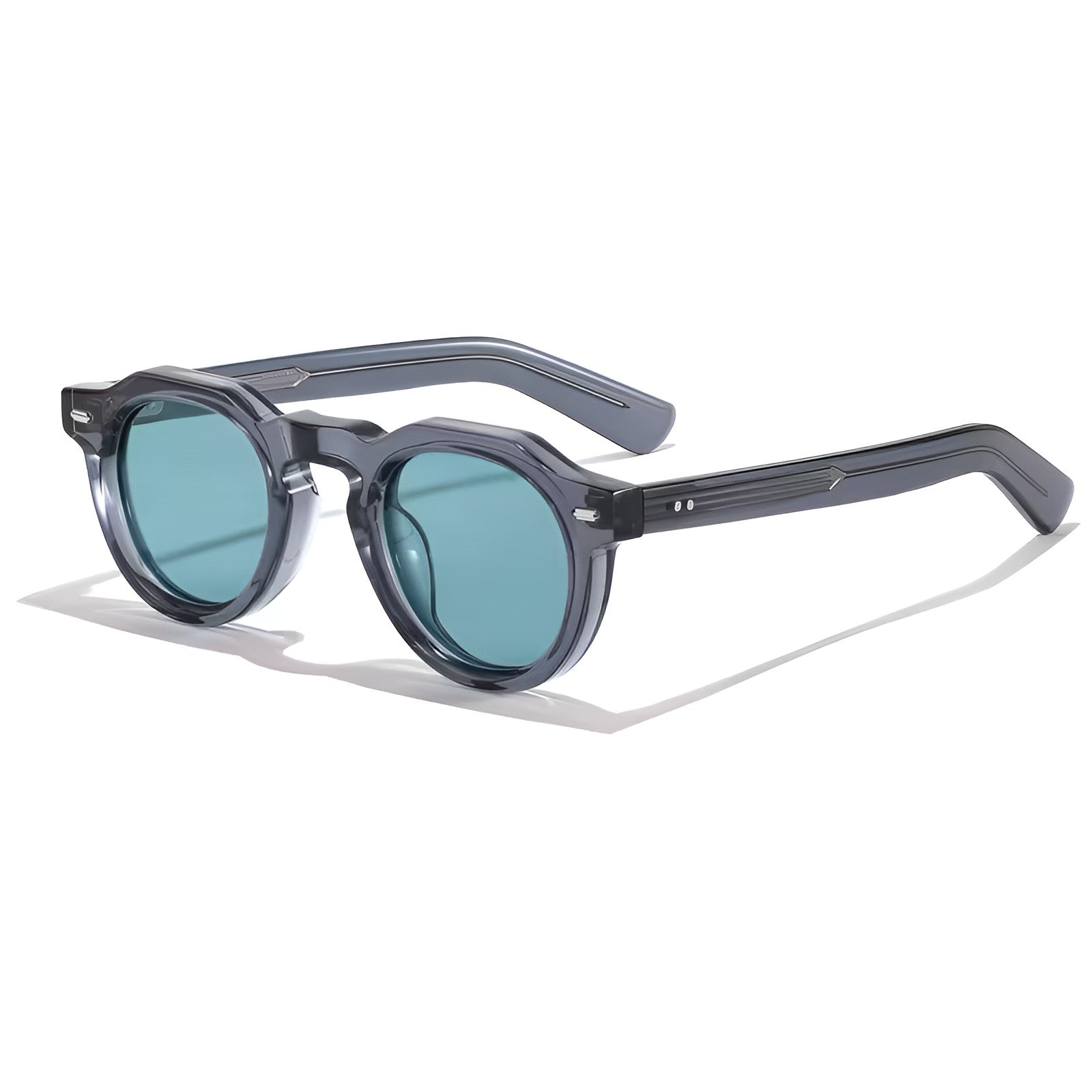 round vintage prescription eyeglass frames acetate thick optical glasses