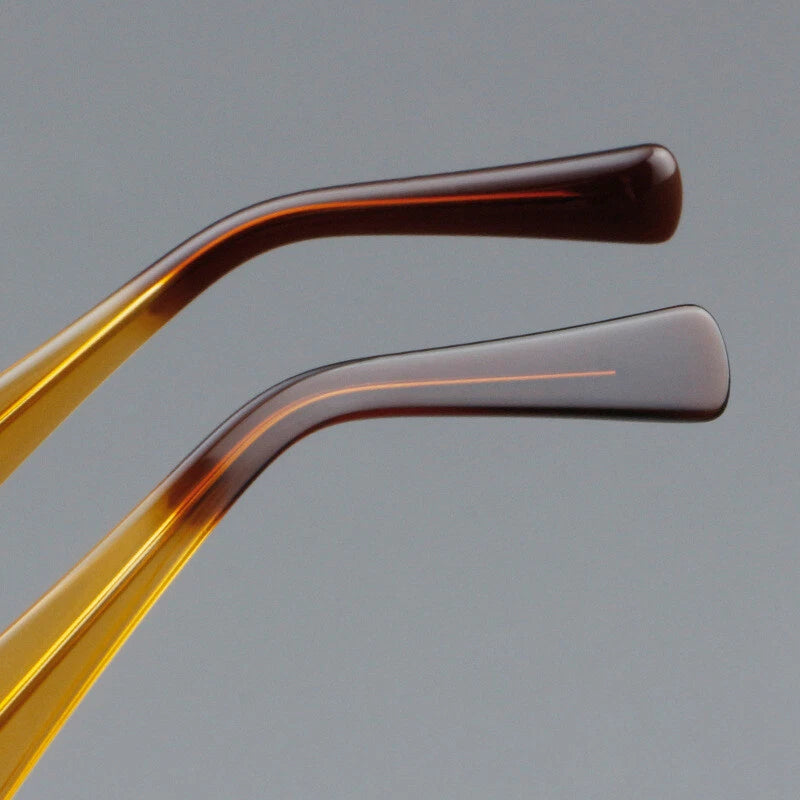premium acetate glasses frame detail hinge design