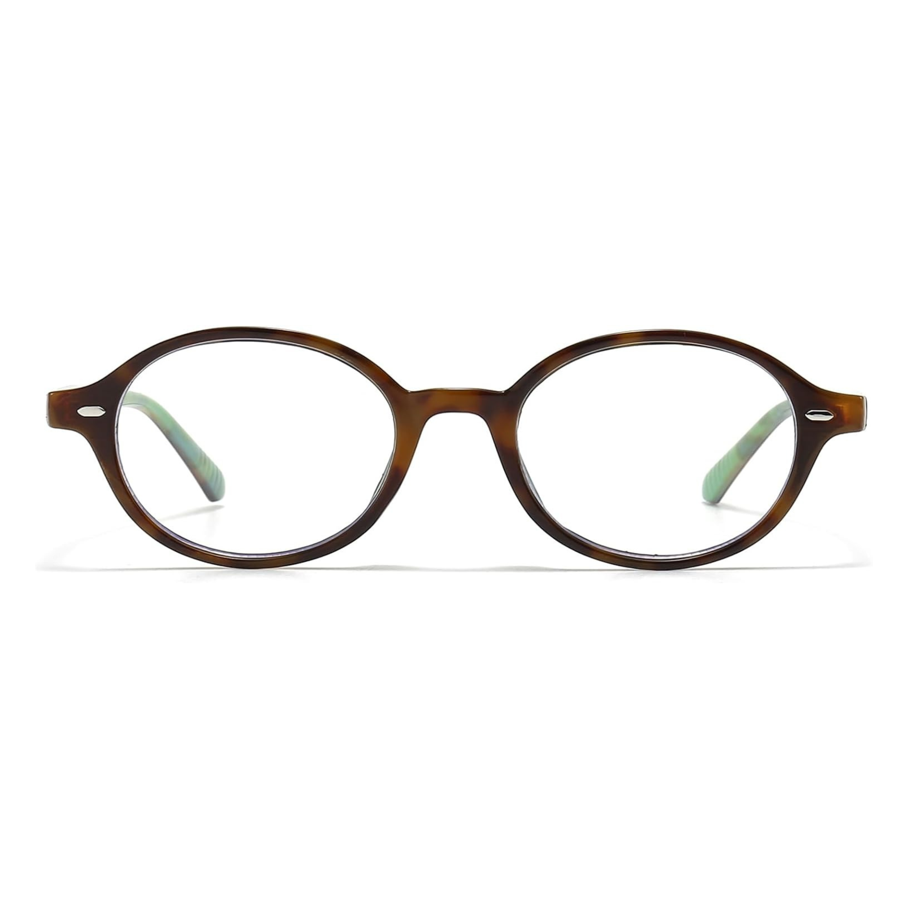 small round blue light blocking glasses computer use