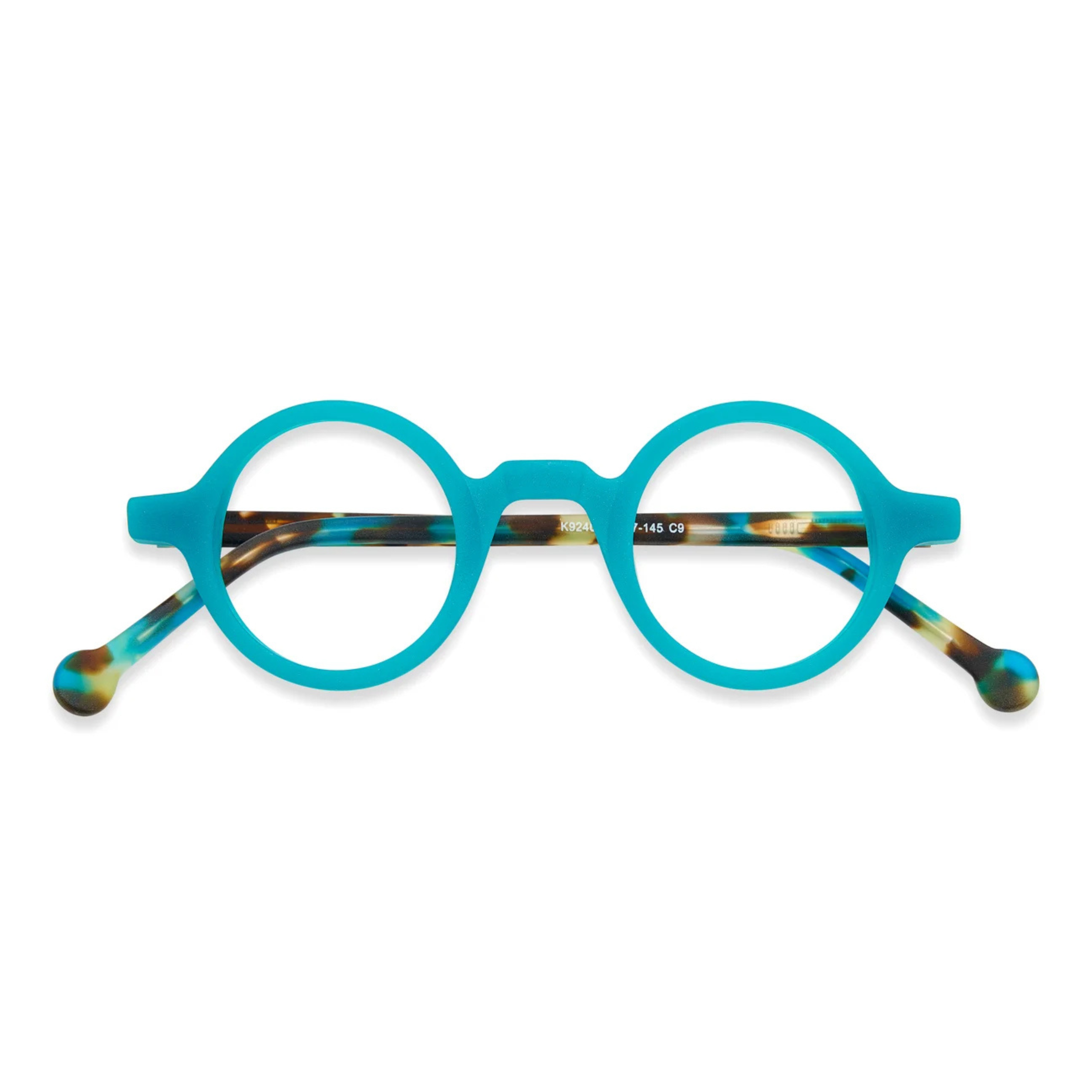 thick frame round glasses intellectual retro style