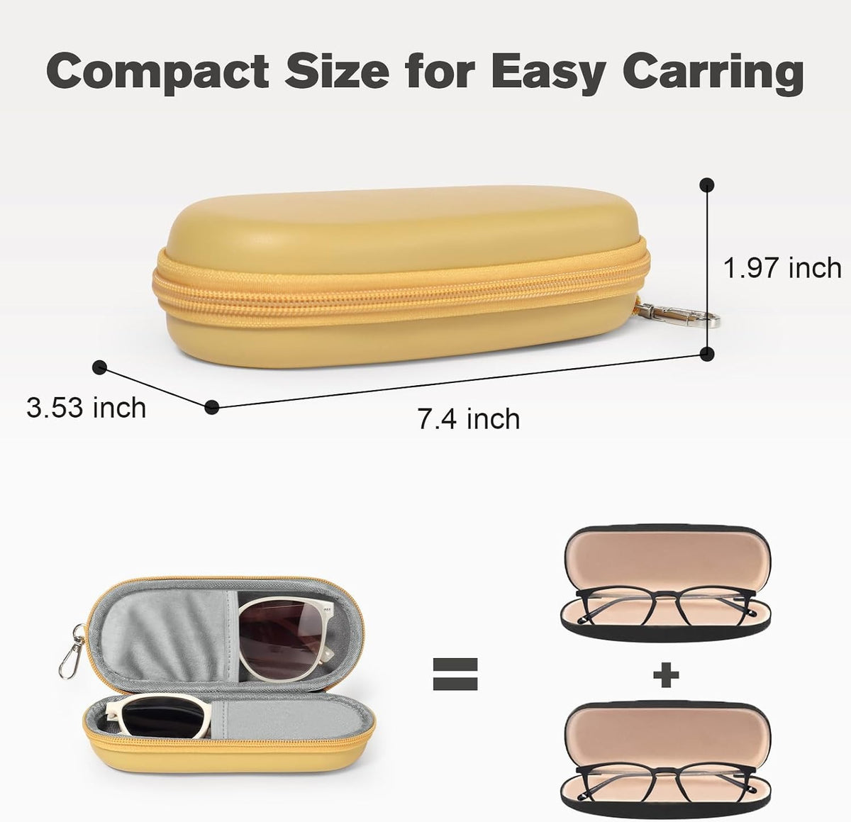 two pair glasses case