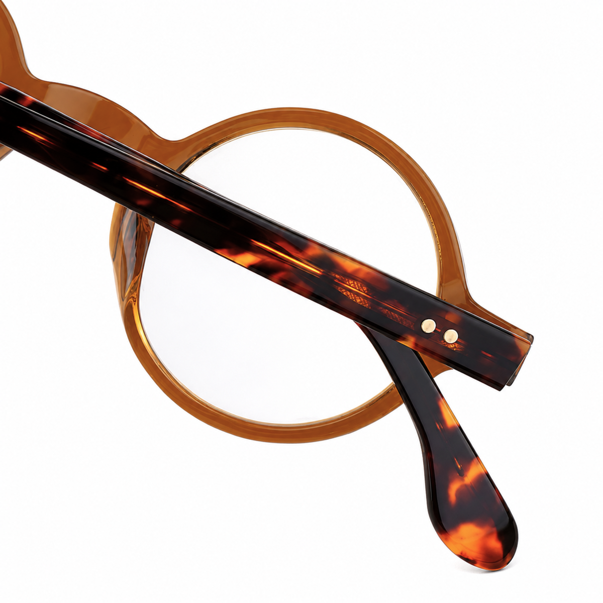 vintage optical glasses round frame customizable prescription anti reflective lenses